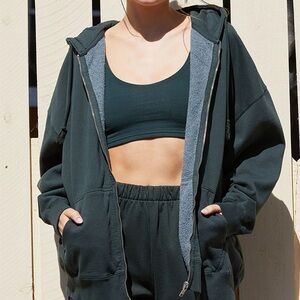 Brandy Melville Dark Green Hoodie
